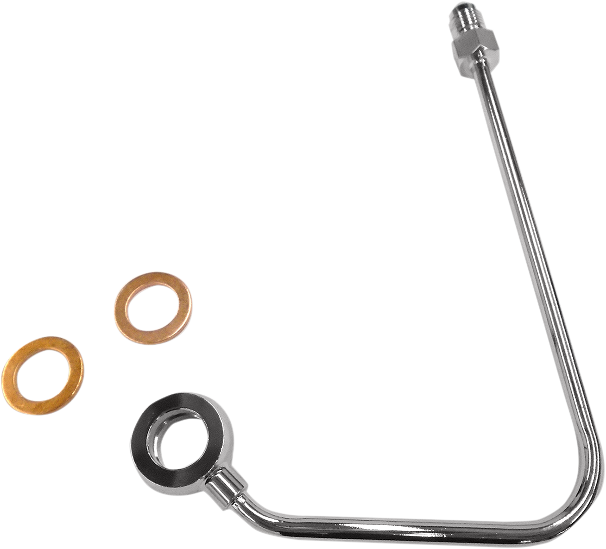 MAGNUM SHIELDING ABS Upper Brake Line Adapter - 4-3/4" Length - Chrome AS37000
