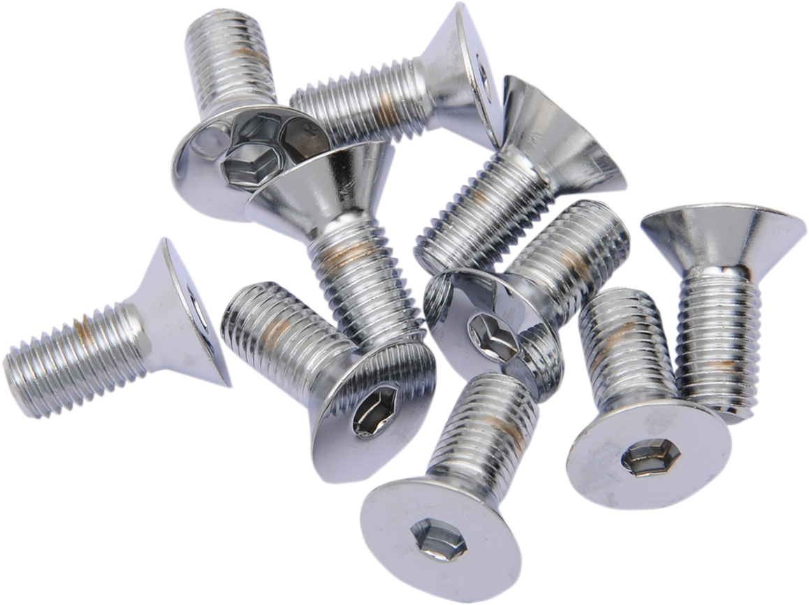 DRAG SPECIALTIES Bolts - Flat-Head - Chrome - 5/16"-24 x 5/8" MPB581