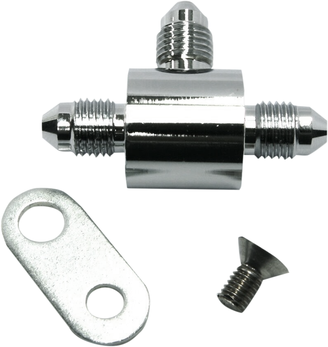 MAGNUM SHIELDING T-Block with Bracket - AN3 - Chrome 1703-982