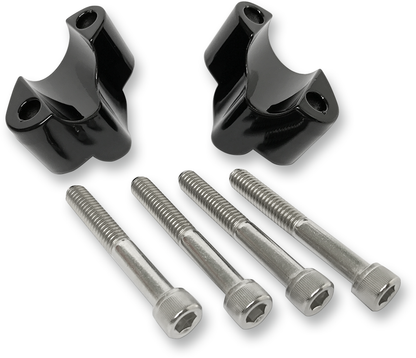 LA CHOPPERS Handlebar Riser Extensions - 1" - Forty-Eight - Black LA-7433-01B