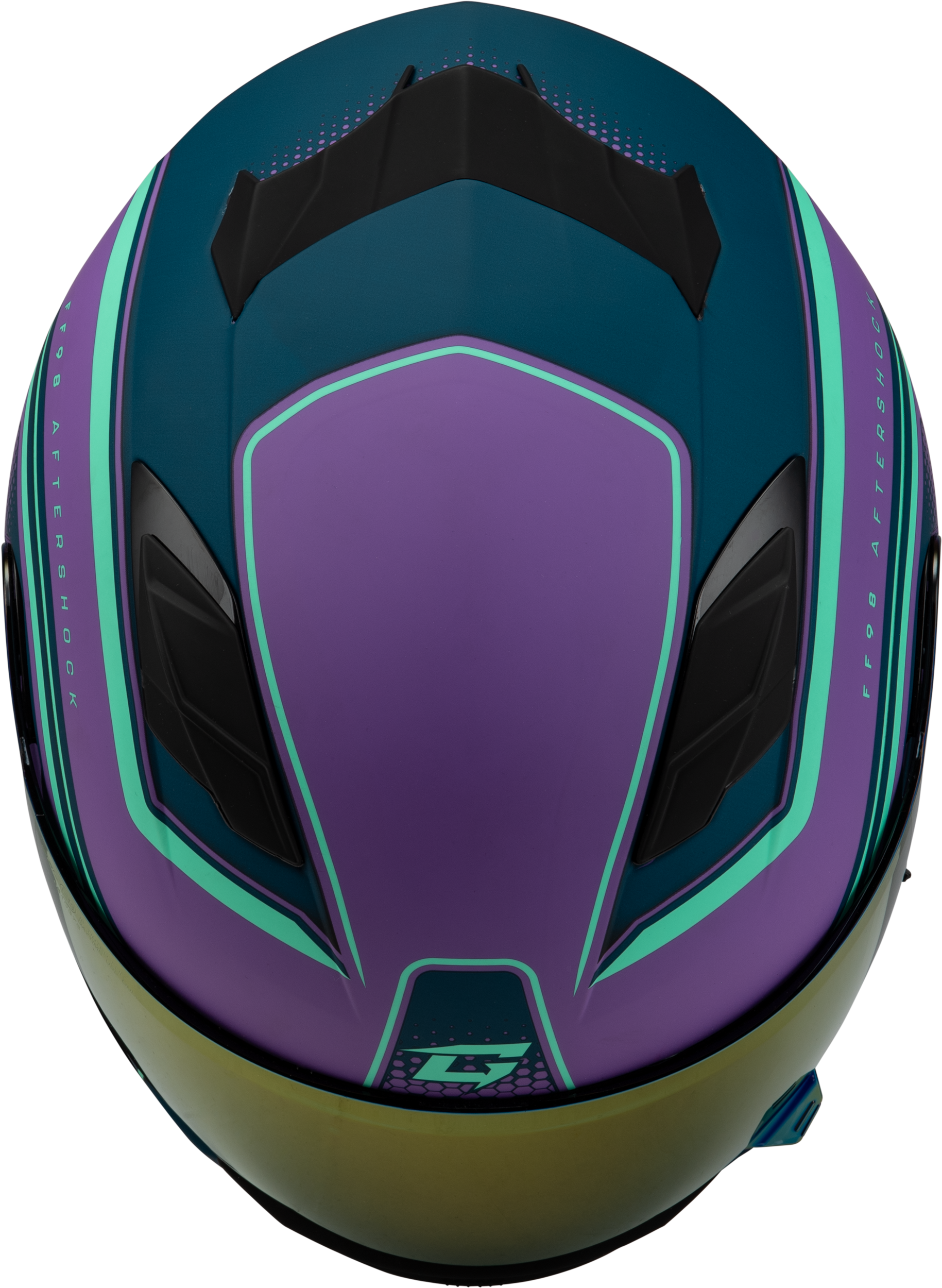 Ff 98 Aftershock Helmet Matte Purple/Blue Xl