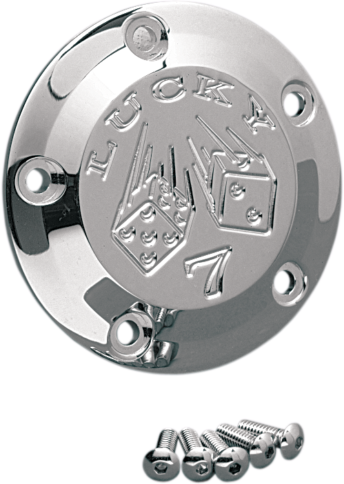 JOKER MACHINE Points Cover - Lucky 7 - 5 Hole - Chrome 02-99L