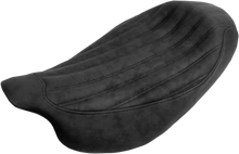 SADDLEMEN Knuckle Solo Seat - Ribbed - Black - FL '08-'24 808-07B-0023