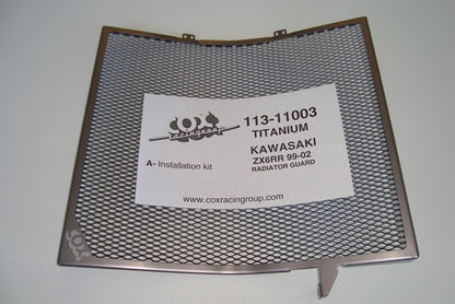 Cox Racing Radiator Guards for the Kawasaki ZX6r (99-02) and ZZR600 (05-08)