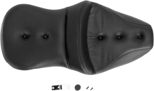 SADDLEMEN Pillow-Top Roadsofa™ Seat - Black - FLH/FLT '99-'07 897-06-181