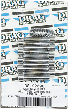 DRAG SPECIALTIES Bolt Kit - Cam Cover - Smooth - Chrome - '99-'17 Twin Cam MK373S