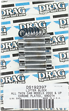 DRAG SPECIALTIES Bolt Kit - Lifter Base - Socket-Head - Smooth - '99-'17 Twin Cam MK378S