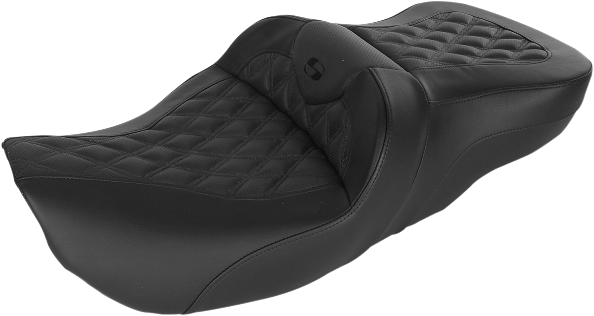 SADDLEMEN Roadsofa™ Seat - Full Lattice Stitch - without Backrest - FLH '97-'07 897-06-182