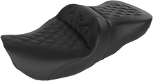 SADDLEMEN Roadsofa™ Seat - Full Lattice Stitch - without Backrest - FLH '97-'07 897-06-182