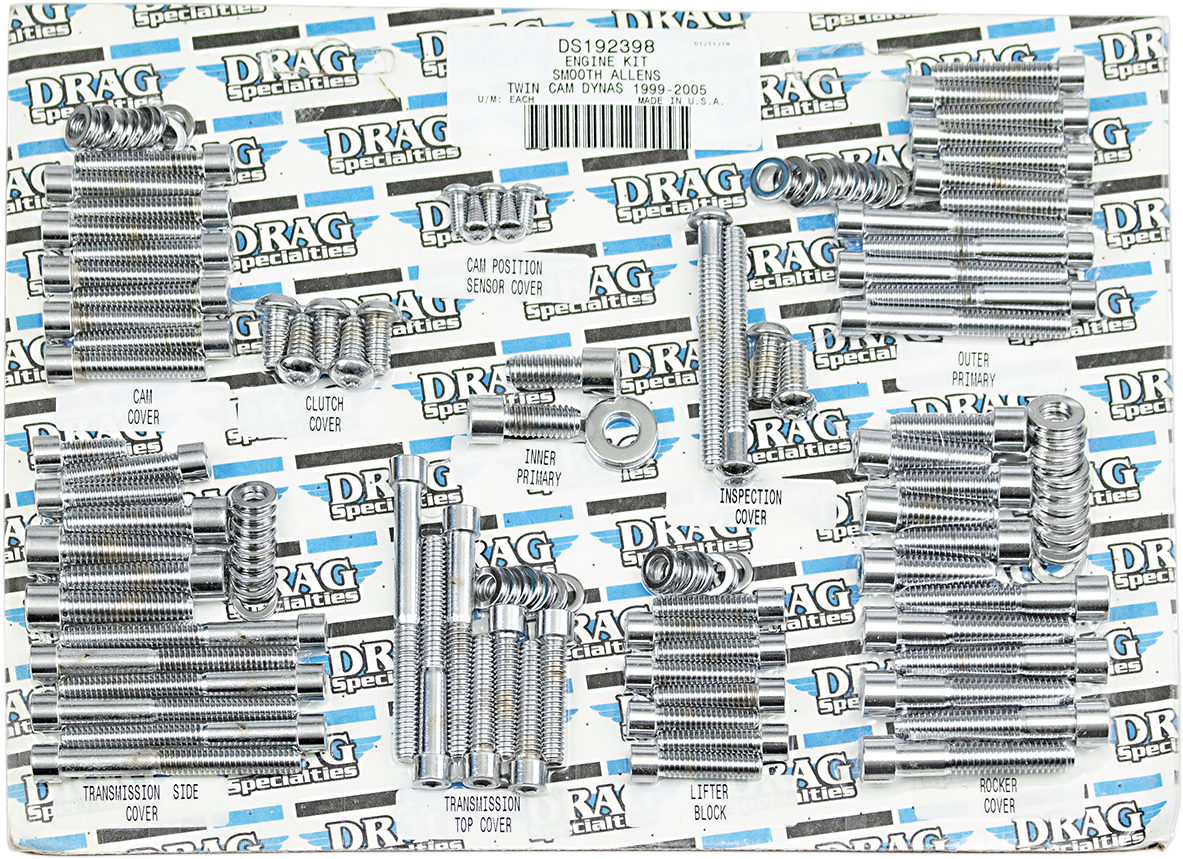 DRAG SPECIALTIES Bolt Set - Engine Case - Socket-Head MK371S
