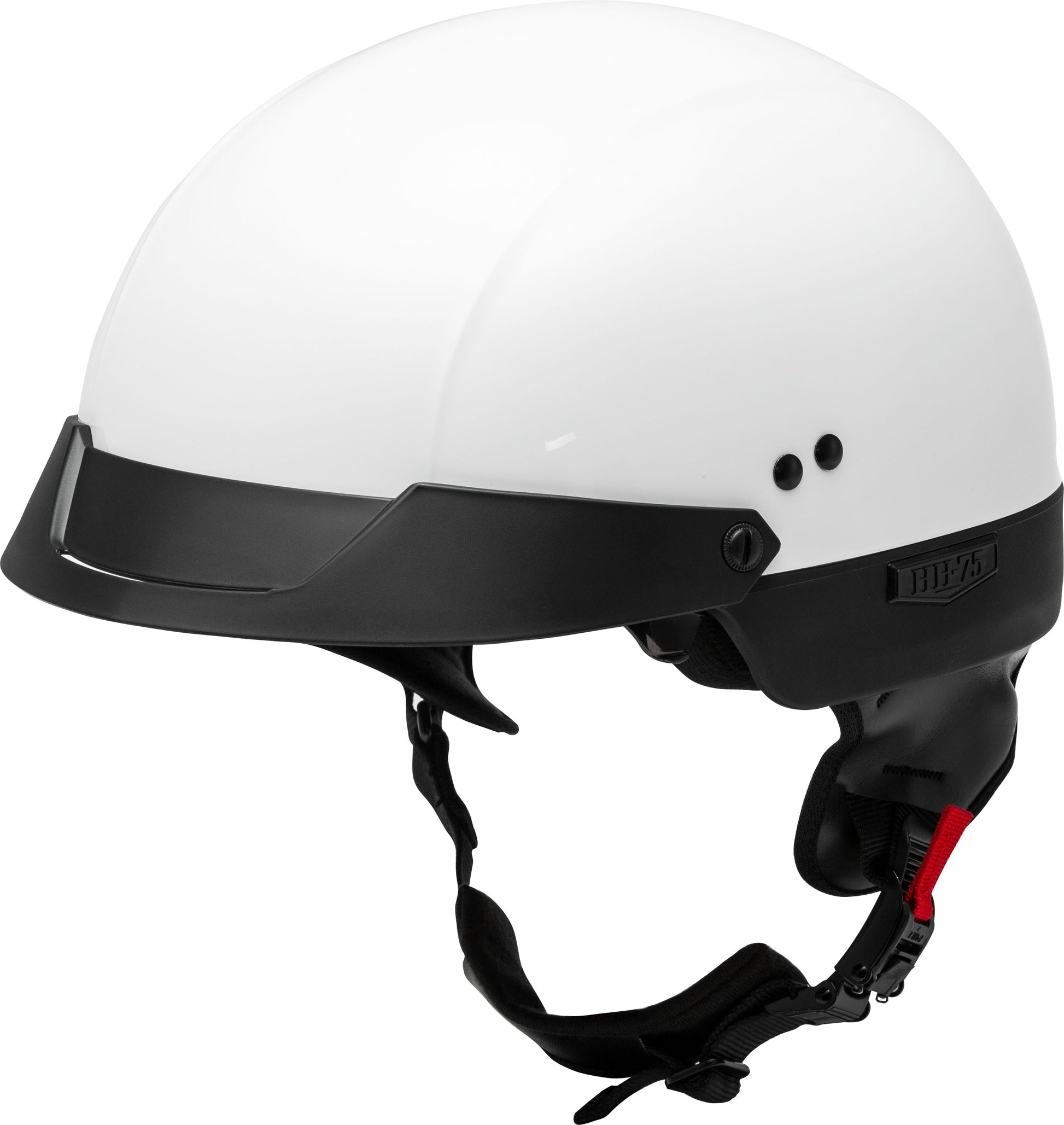 Hh 75 Half Helmet White Md