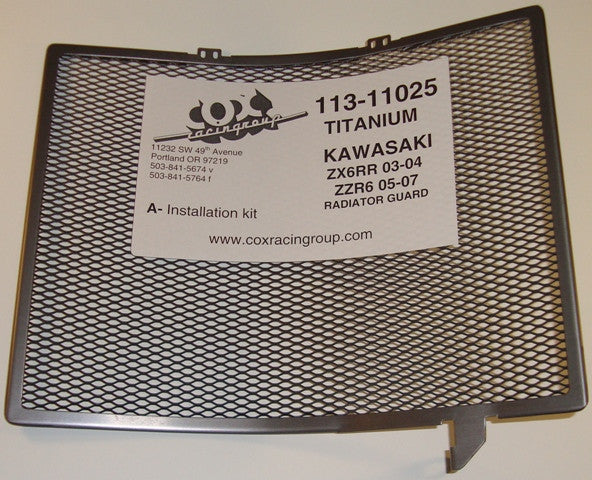 Cox Racing Radiator Guards for the Kawasaki ZX-6r (03-04)