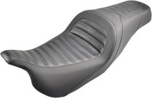 SADDLEMEN Slim Roll & Pleat Seat - Black - FL '08-'24 808-07B-161