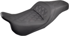 SADDLEMEN Slim Seat - Black - Lattice Stitch - FL '08-'24 808-07B-162