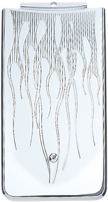 JOKER MACHINE Lower Dash Panel - Flame - Chrome 931101-1FC