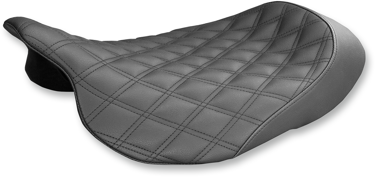 SADDLEMEN Renegade Solo Seat - Black - Lattice Stitched - FL '08-'24 808-07B-002LS