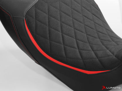 LUIMOTO Diamond Edition Rider Seat Cover for the DUCATI DIAVEL 1260 (2019+) - Low Seat
