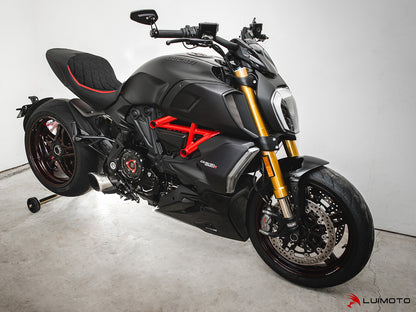 LUIMOTO Diamond Edition Rider Seat Cover for the DUCATI DIAVEL 1260 (2019+) - Low Seat