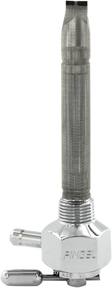 PINGEL Hex Fuel Valve - Chrome - 3/8" NPT 1211-CH