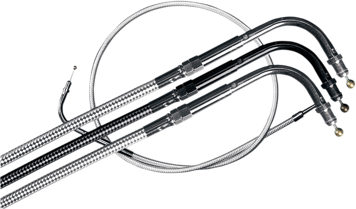MAGNUM SHIELDING Sterling Chromite II® Braided Throttle Cable for Harley-Davidson - 39-1/2" 3321