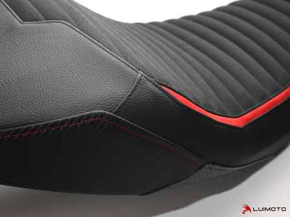 LUIMOTO Classic Sport Edition Rider Seat Cover for the DUCATI DIAVEL 1260 (2019+) - Low Seat