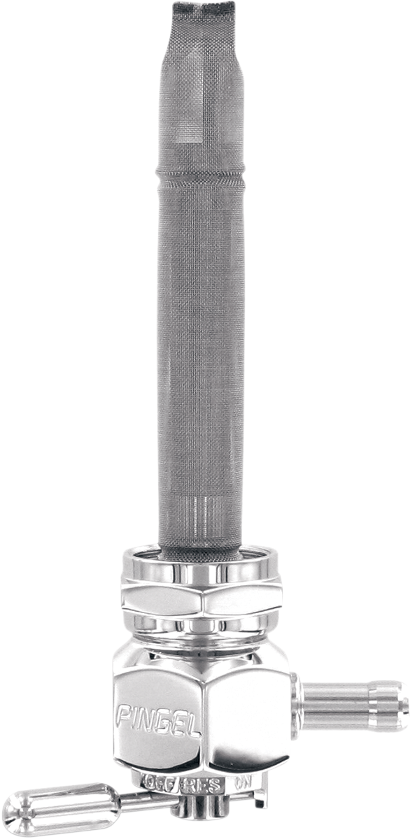 PINGEL Hex Fuel Valve - Chrome - 22 mm 6311-CH