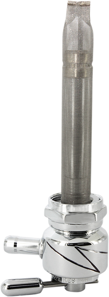 PINGEL Round Fuel Valve - Lightning Chrome - 22 mm 1311-CL