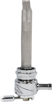 PINGEL Round Fuel Valve - Lightning Chrome - 22 mm 4311-CL