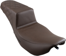 SADDLEMEN Step-Up Seat - Rear Lattice Stitch - Brown 897-06-173BR