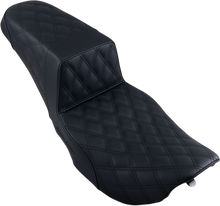 SADDLEMEN Step-Up Seat - Full Lattice Stitch - Black - FLHR/FLHX 897-06-175