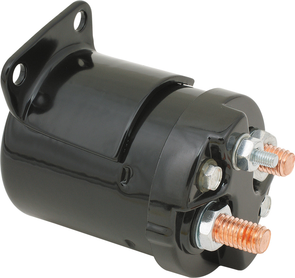 Starter Solenoid   Single Bracket Black