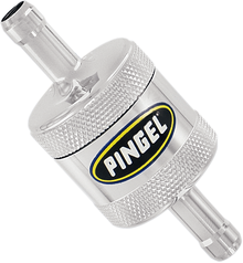 PINGEL Fuel Filter - Short - Chrome - 5/16" SS1C