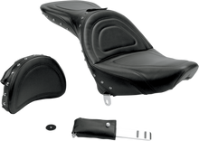 SADDLEMEN Explorer Special Seat - Studded - w/ Backrest - FXST/FLST '84-'99 8802J