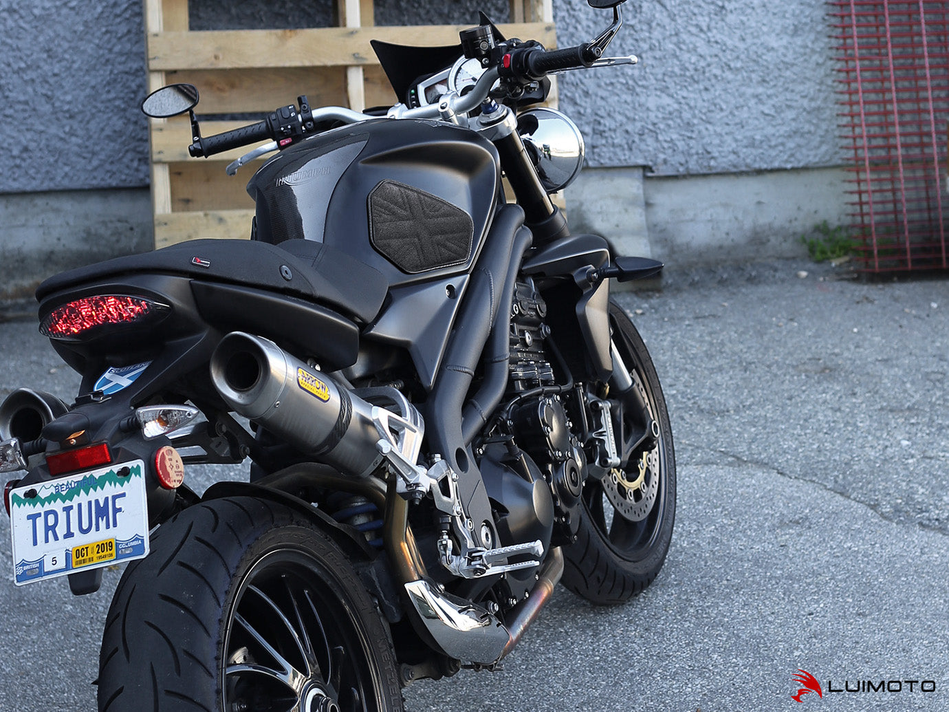 LUIMOTO TANK LEAF UNION JACK Tank Pads for the Triumph SPEED TRIPLE 1050 (05-10)