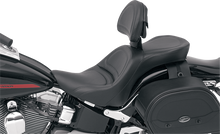 SADDLEMEN Seat - Explorer™ - With Backrest - Stitched - Black - FL/FX '06-'17 806-12-030