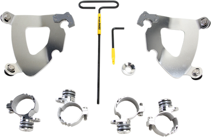 MEMPHIS SHADES Gauntlet Mounting Kit - Polished - XL883 MEK2002