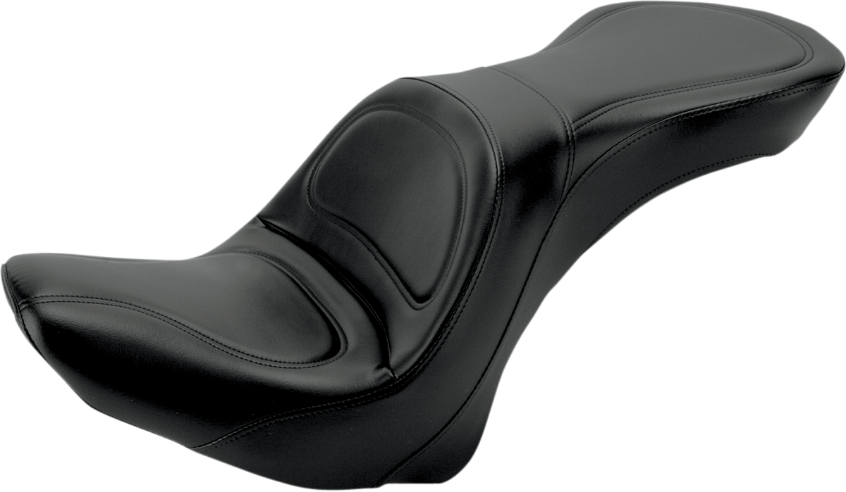 SADDLEMEN Seat - Explorer™ - Without Backrest - Stitched - Black - FLSTC '06-'17 800-23-0291