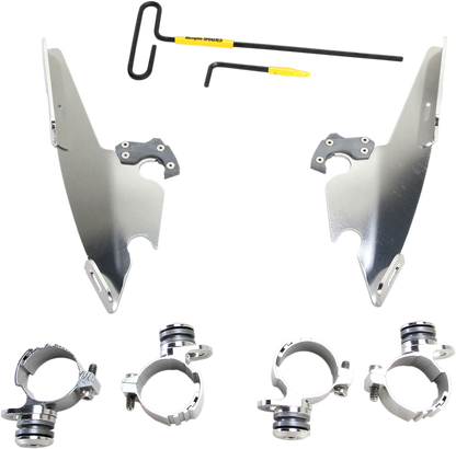 MEMPHIS SHADES Fats/Slim Mounting Kit - Polished - XL883 MEK2001