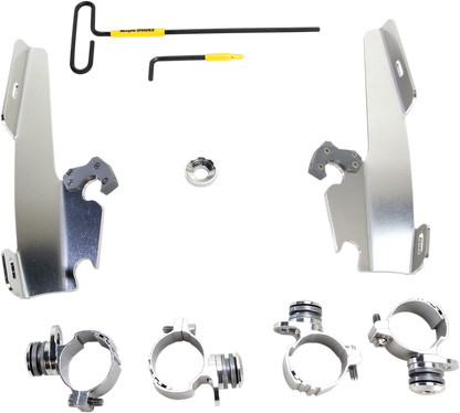 MEMPHIS SHADES Batwing - Mounting Kit - Polished - XL MEK1999