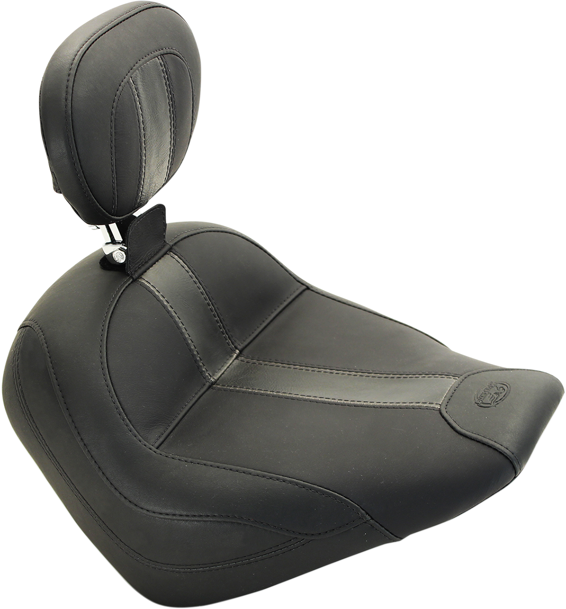 MUSTANG Solo Seat - Black - Vinyl - Driver's Backrest - Scout '15-'24 79507