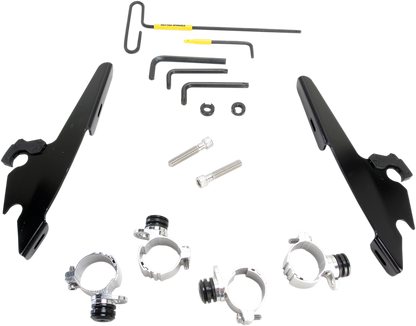 MEMPHIS SHADES Batwing - Mounting Kit - Black - XL48 MEB2009