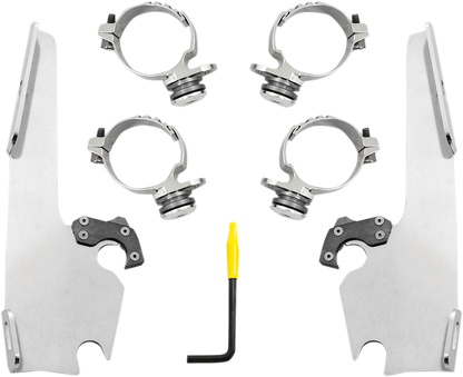 MEMPHIS SHADES Fats/Slim Mounting Kit - Polished - FXDL MEK2013
