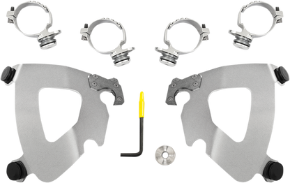 MEMPHIS SHADES Gauntlet Mounting Kit - Polished - FXDL '14-'17 MEK2014