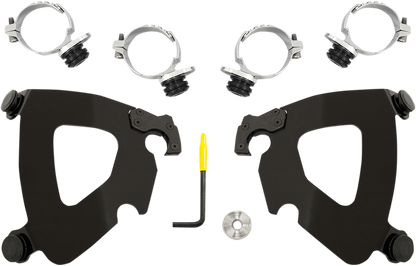 MEMPHIS SHADES Gauntlet Mounting Kit - Black - FXDL '14-'17 MEB2014