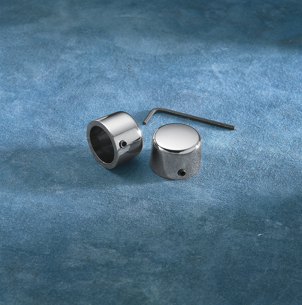 DRAG SPECIALTIES Chrome Handlebar Riser Bolt Caps - FX/XL 16-0205A-BC101