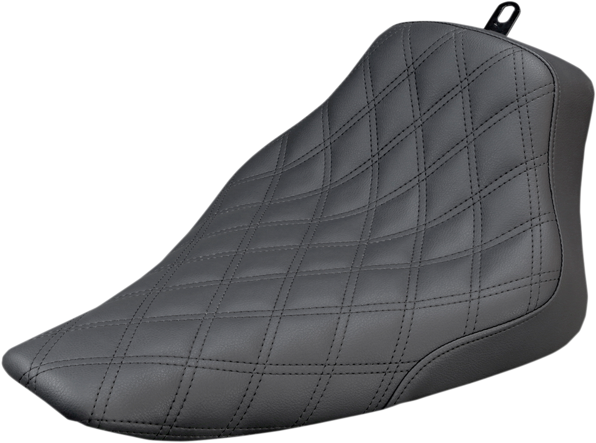 SADDLEMEN Renegade Solo Seat - Lattice Stitched - Black - FLS '12-'17 812-26-002LS
