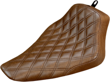 SADDLEMEN Renegade Solo Seat - Lattice Stitched - Brown - FLS '12-'17 812-26-002BLS