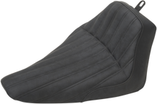 SADDLEMEN Knuckle Solo Seat - Ribbed - Black - FLS '12-'17 812-26-0023