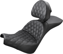 SADDLEMEN Explorer Seat - Lattice Stitched - Backrest - FXBB/FXST '18-'24 818-30-030LS