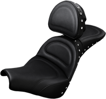 SADDLEMEN Explorer Special Seat - Studded - w/ Backrest - FXBB/FXST '18-'24 818-30-040